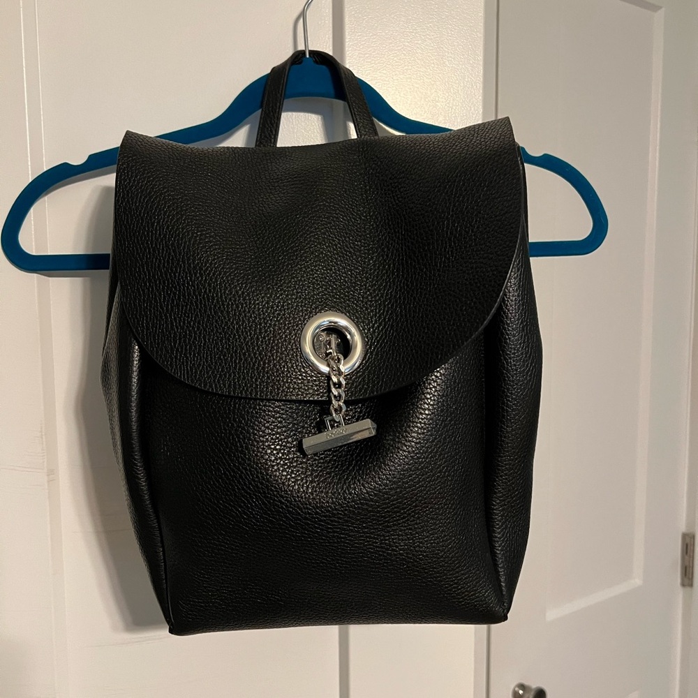 Botkier Black Leather Backpack